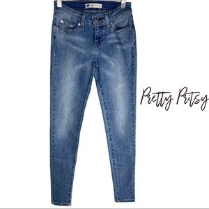 Levi’s Light Wash Skinny Denim Jean Legging 25